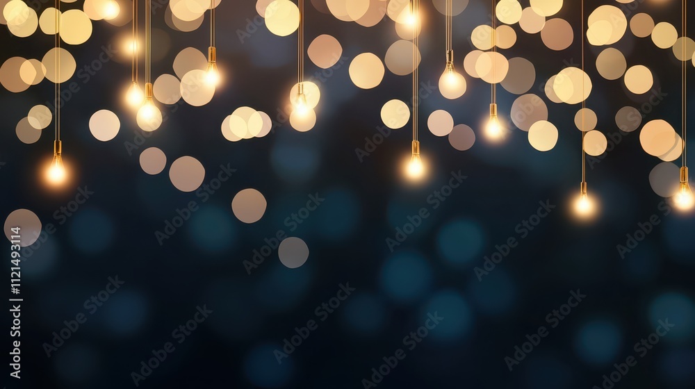 Poster bright bokeh lights create an enchanting abstract background for various uses and occasions