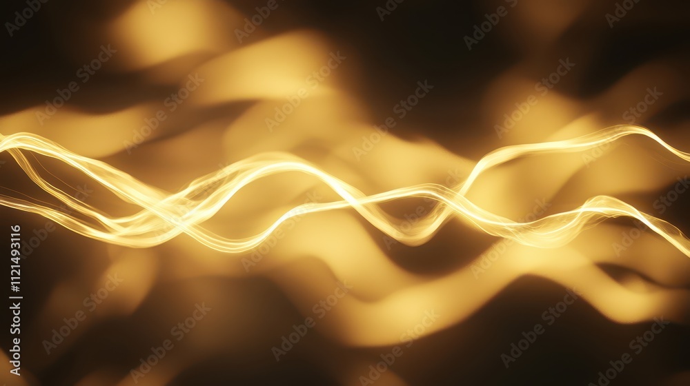 Poster abstract light effect creates dynamic strings of glowing energy in a captivating backdrop