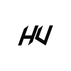 HV monogram logo design letter text name symbol monochrome logotype alphabet character simple logo