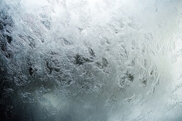 Obraz premium Abstract Frosted Glass Surface with Intricate Patterns