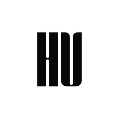 HV monogram logo design letter text name symbol monochrome logotype alphabet character simple logo