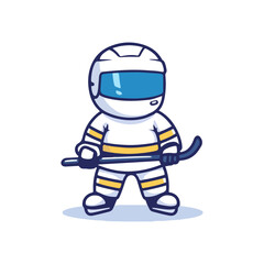 player hockey on the ice