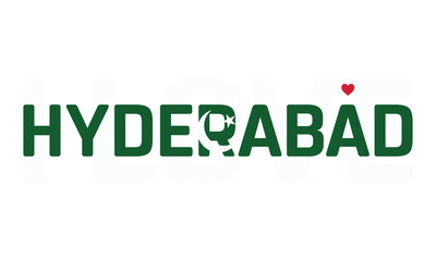 I Love Hyderabad, Typographic Design of I Love Hyderabad with a flag of PAKISTAN on a white background, Hyderabad city of PAKISTAN with heart, Hyderabad, I love Pakistan