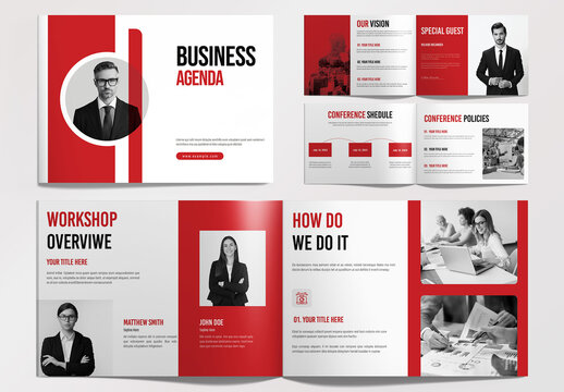 Business Conference Agenda Layout