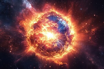 A Supernova Explodes in a Cosmic Display of Fire and Light