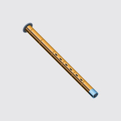 Ney. Oriental Music Instrument. Vector