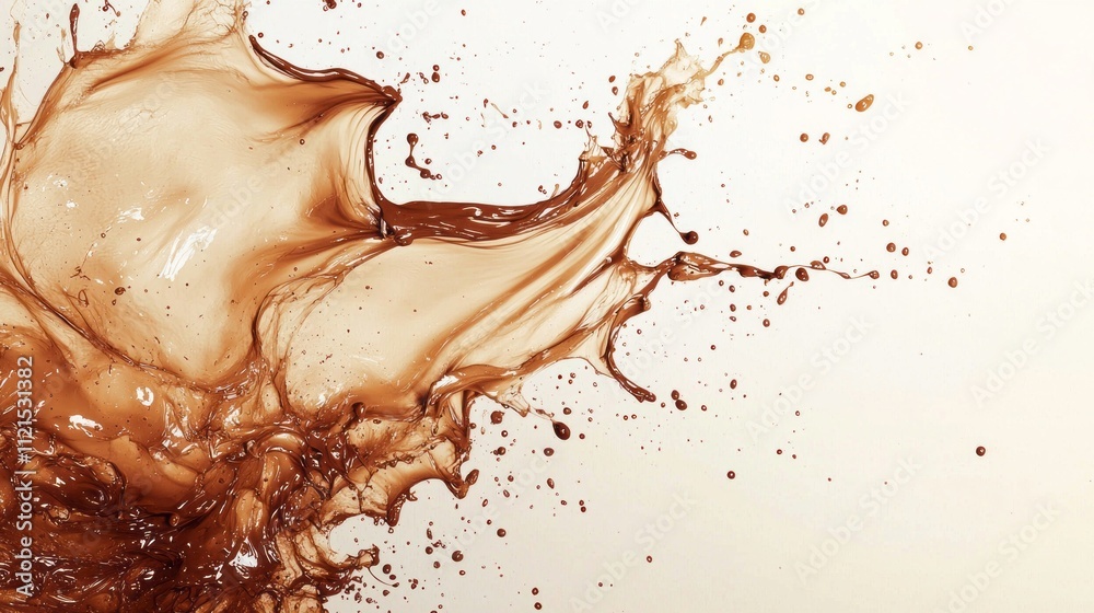 Aufkleber a stunning display of mocha hues dominates the canvas, capturing the essence of movement and energy 