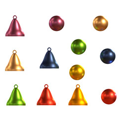 christmas balls and bells