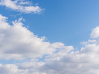 Obraz premium 冬の青空と白い雲18