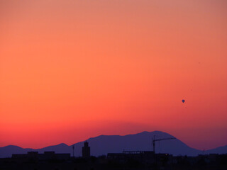 Marrakesh Skyline At Sunrise Landscape