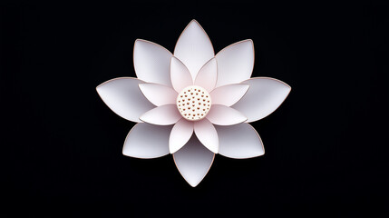 white water lily isolated
