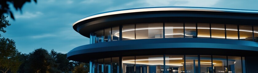 Fototapeta premium Captivating Architectural Masterpiece Nestled in Nature's Embrace