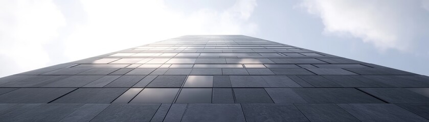 Imposing Glass and Steel Architecture Reaching for the Skies