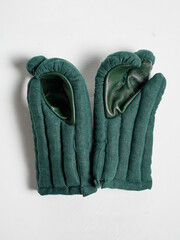 Padded textile armour gloves for historical knight fight