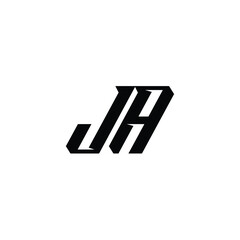 JA monogram logo design letter text name symbol monochrome logotype alphabet character simple logo