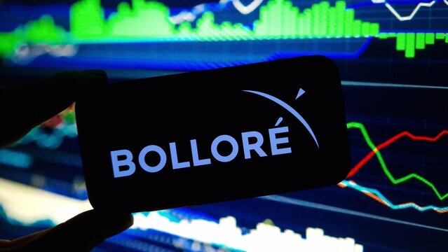 Konskie, Poland - December 03, 2024: Bollore SE company logo displayed on mobile phone