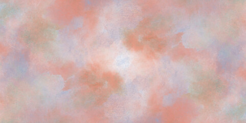 A dreamy watercolor effects in pale pink, light blue, and mint pastel background, soft peach watercolor wash featuring vintage texture, creating a backdrop for a variety of creative projects.