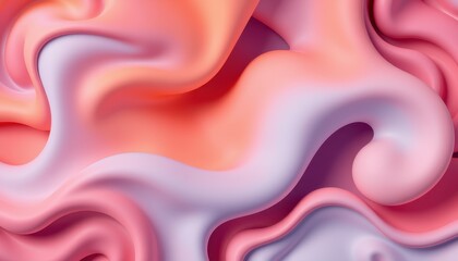 Fototapeta premium Abstract Pink and Purple Fluid Wave Design