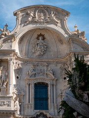 Catedral de estilo Barroco en la ciudad de Murcia