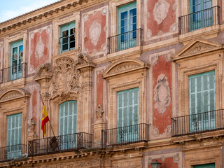 Detalle del edificio de Palacio Episcopal de Murcia
