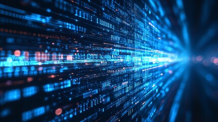 Future technology line background and light effect