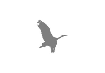 Flying Bird Silhouette png design template logo icon illustration