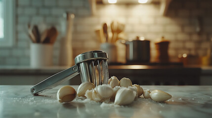 a kitchenware advertisement featuring a premi