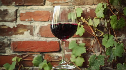 red wine in a glass
