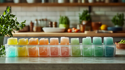 a kitchenware advertisement featuring a set o