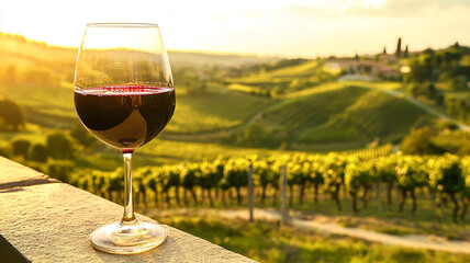 glass of red wine