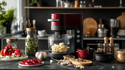 a kitchenware advertisement featuring a multi