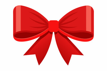 Ribbon bow clipart design. Valentine's Day or wedding decorated tape bows