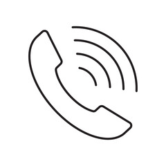 Call icon vector isolated.