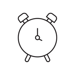 Clock icon vector isolated.