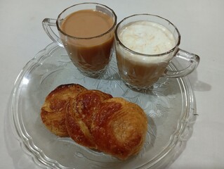 Beautiful cup with tea cup 