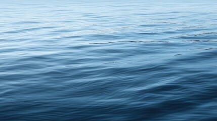 Naklejka premium Gentle waves, blue water, tranquil ocean.