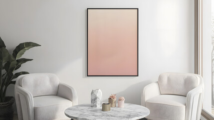 Elegant living space with minimalist decor