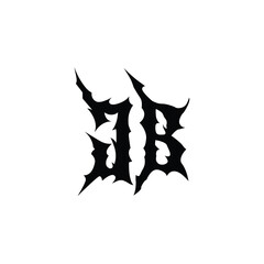 JB monogram logo design letter text name symbol monochrome logotype alphabet character simple logo