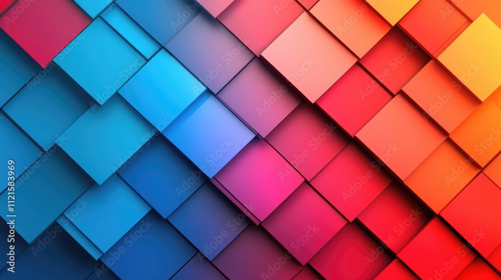 Poster a vibrant heat map graphic with bold gradients transitioning from blue to red, layered on a grid-lik