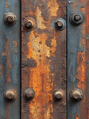 Fototapeta premium Rusty Aged Metal Surface with Weathered Texture and Oxidation Details
