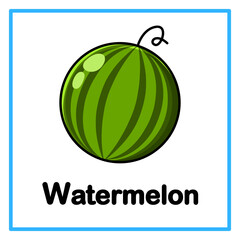 watermelon alfabet illustration © Rahmatullah