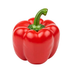 red paprika isolated on white