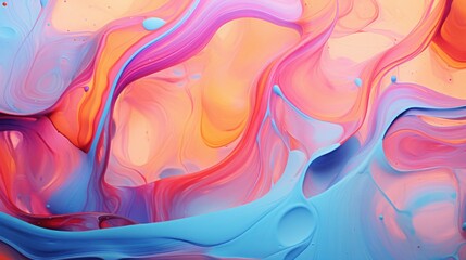 Fototapeta premium Abstract Swirling Paint Colors Fluid Art Design