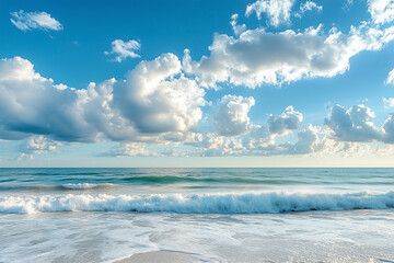 Fototapeta premium Waves on the Sea – Ocean Landscape Concept