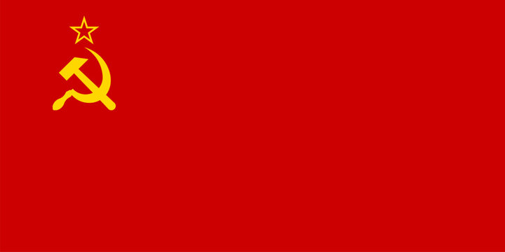 Flag of Soviet Union or USSR