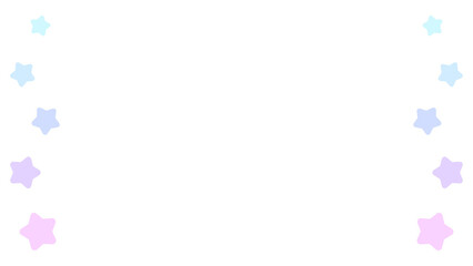 お星様シンプルラインフレーム⭐︎PNG