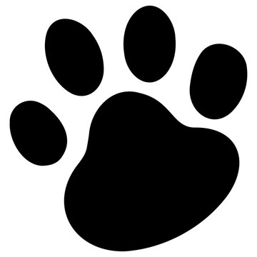 recommend clip art: Paw Print Icon Isolated On White