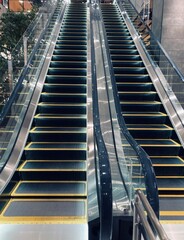 escalator in subway
