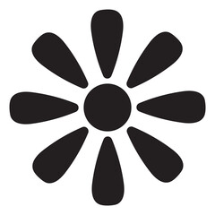 Flower Icon Isolated On White