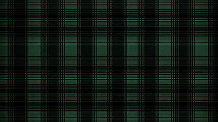 Fototapeta premium Dark Green and Black Tartan Plaid Pattern
